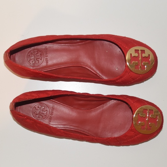 Tory Burch Red Ballet Flats - Picture 7 of 7